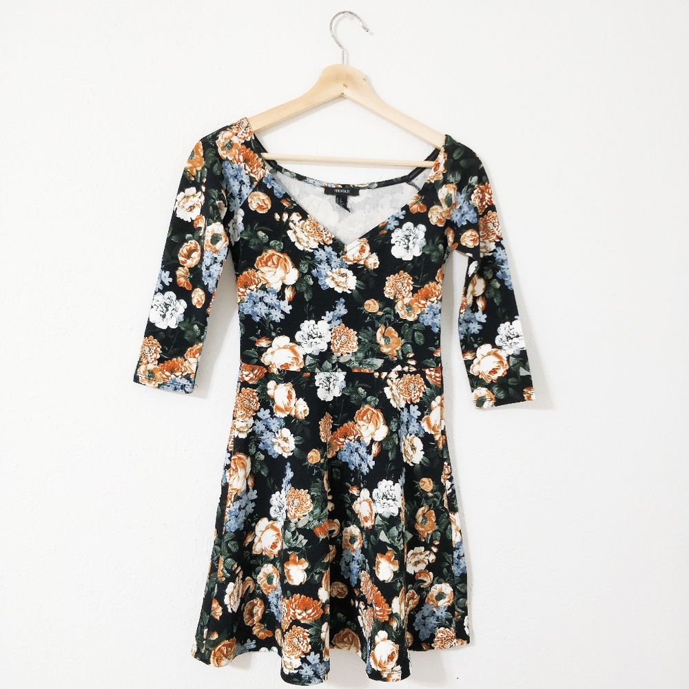 Forever 21 Off the Shoulder Floral Dress